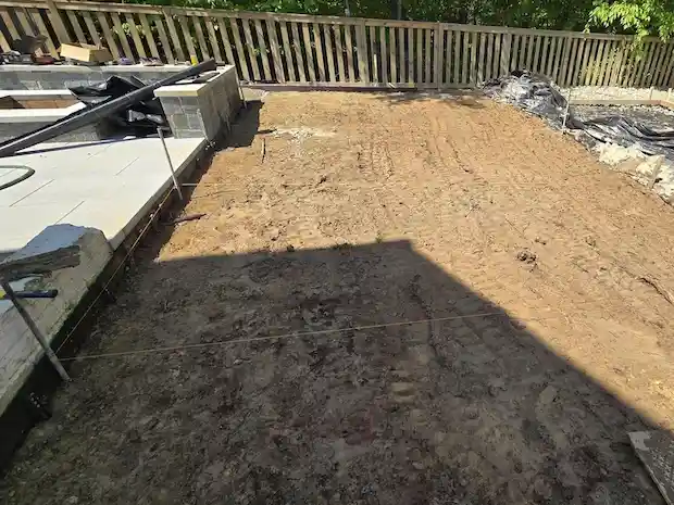 Flexible PVC bender board turf edging installation