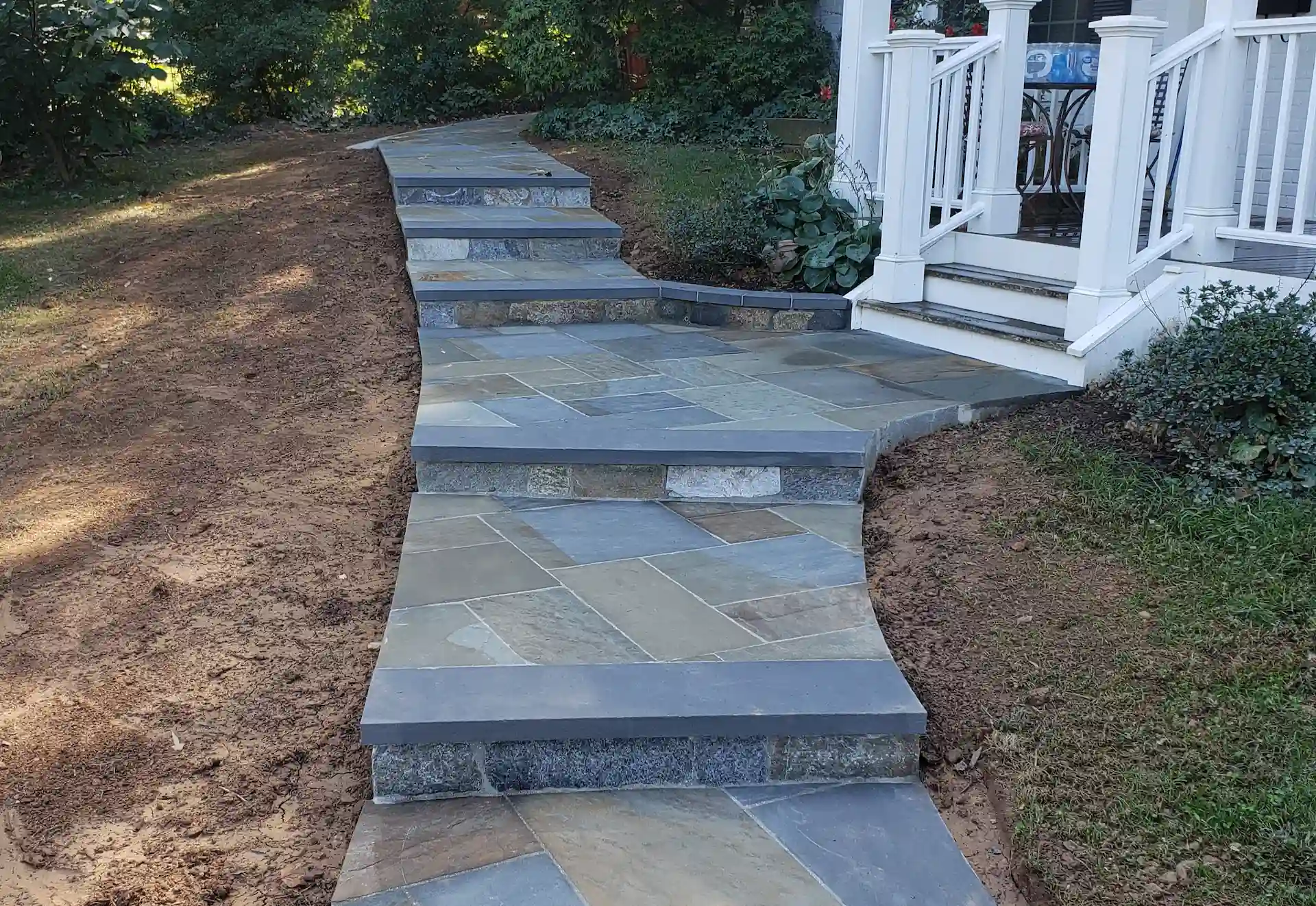 Custom Stone Walkway Installation in Northern Virginia