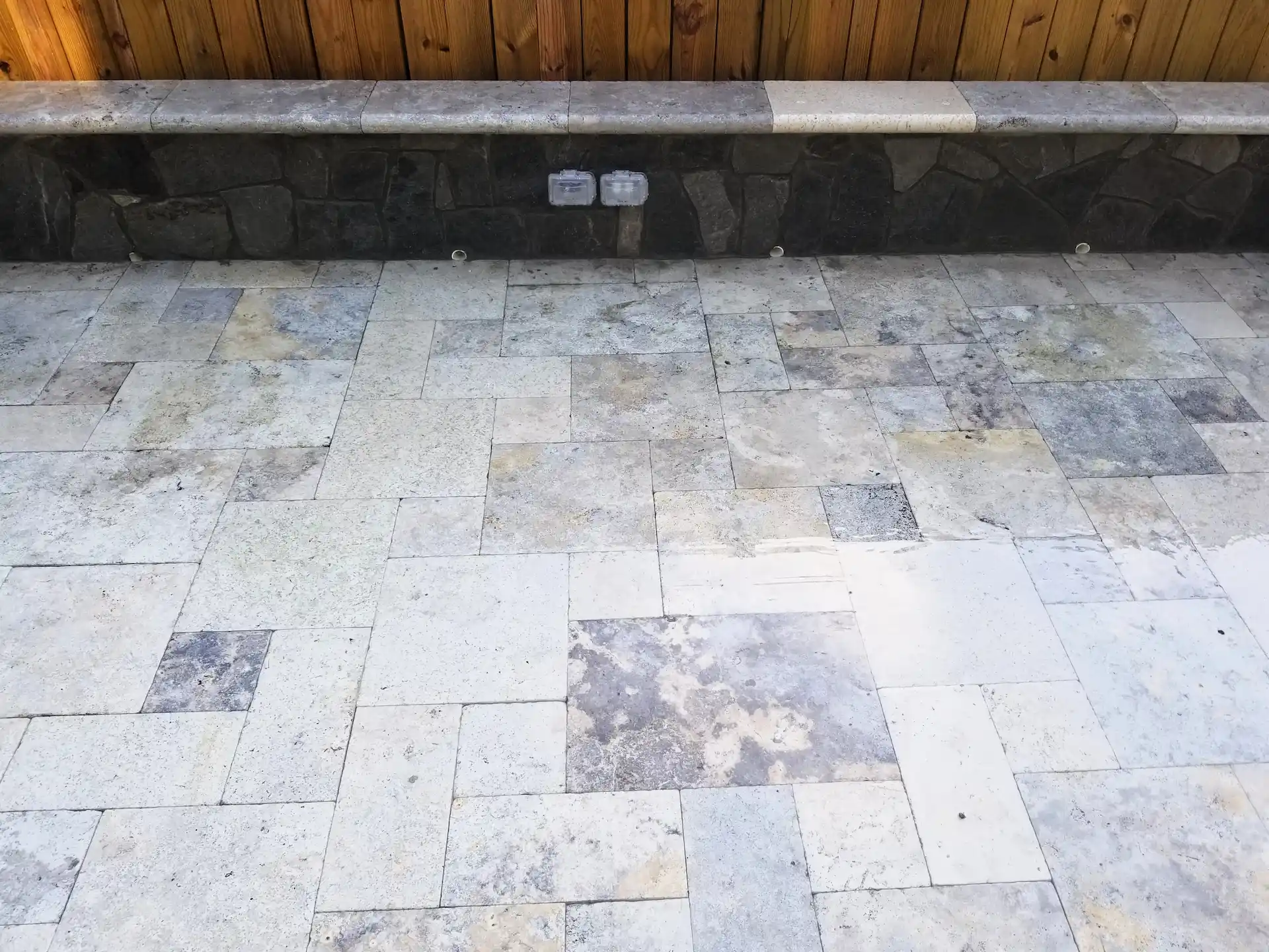 Travertine and Marble Patio Installation Northern VA