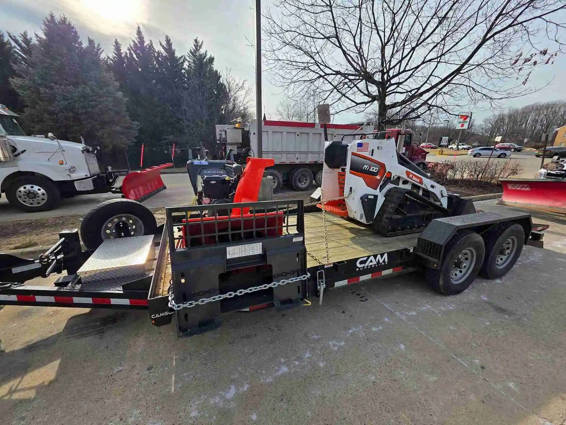 River Falls Snow Removal Bobcat MT100